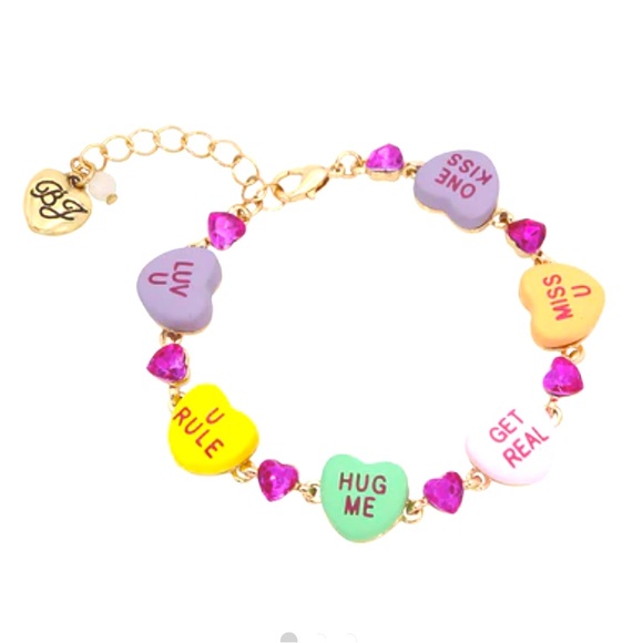 Betsey Johnson Think Pink Sweetheart Flex Bracelet - Picture 2 of 4
